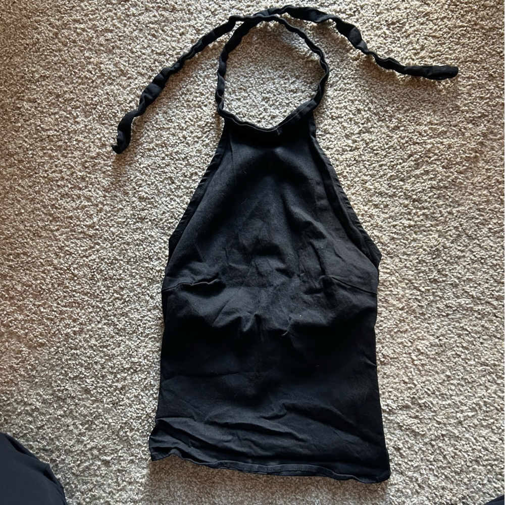 Princess Polly Black Halter Top